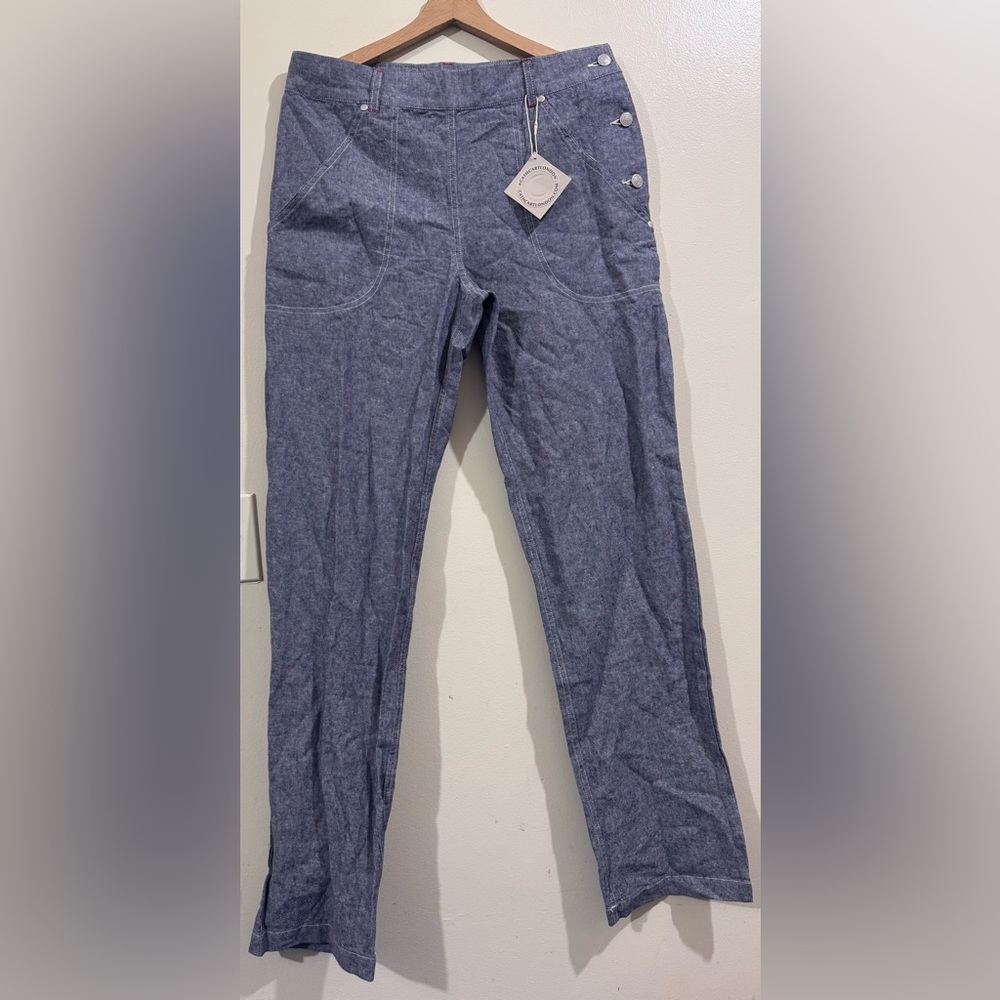cathcart london Stylish Blue Women's Straight Leg Pants
